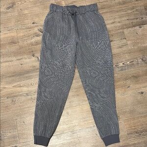 lululemon athletica Gray Jogger Track Pants with Elastic Cuffs